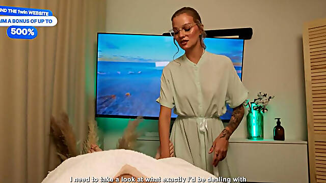 The Shy Masseuse Couldn’T Resist Her Client’S Big Dick