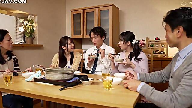 弥生みづき [Uncensored] 流川莉央, Threesome, Stepsister, Big Tits, Japanese, Pornstar, Teens, Squirt, Anal