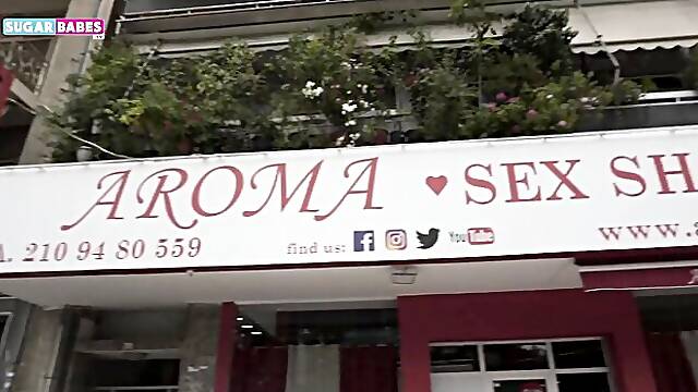 Greek threesome trailer with magnificent hooker from Sugar Babes TV