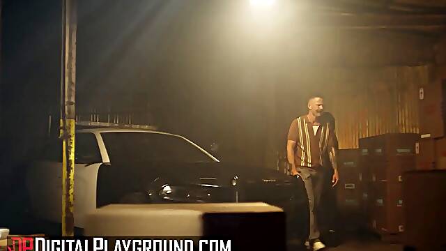 Digitalplayground - Jennifer White gets her cunt and ass fucked on the rubber hood of her police car