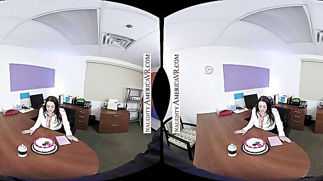 Angela White and Chad Whites virtual reality sex by Naughty America