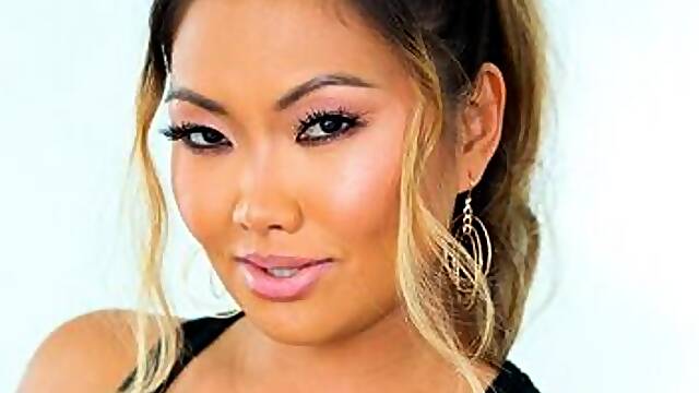 Busty Asian MILF Lanas Deepthroat BJ