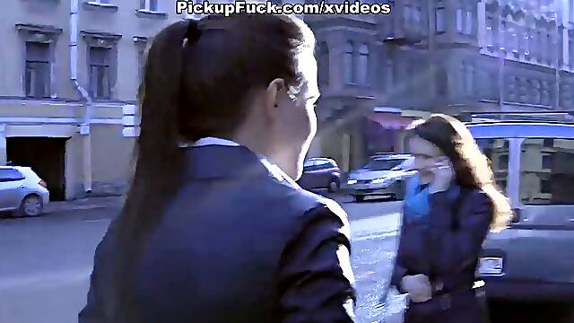 Cute Big Tits College Girl Silvia Jons Pickup Threesome
