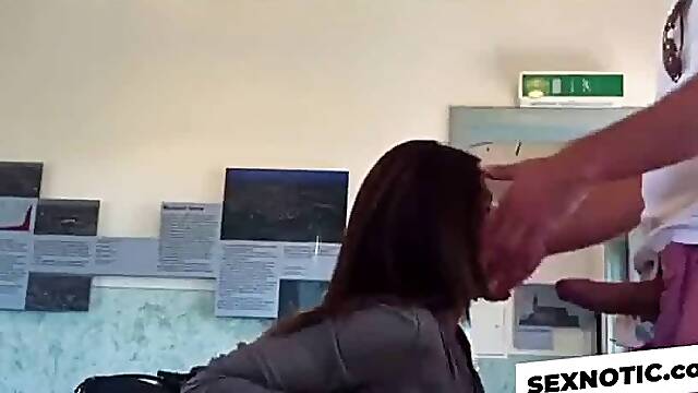 Big-Titted Amateur MILF Flashing in Public