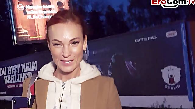 Street fuck in Night Skinny Hooker and german pickup agent