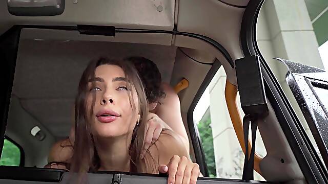Alisa Horakovas Wild Blonde Passion in a Hot Taxi Affair