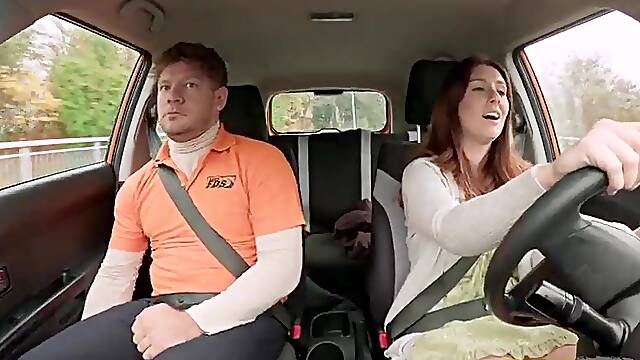 British mother Id like to fuck said me her Hawt Stories and Made Me HARD - Fake Driving School