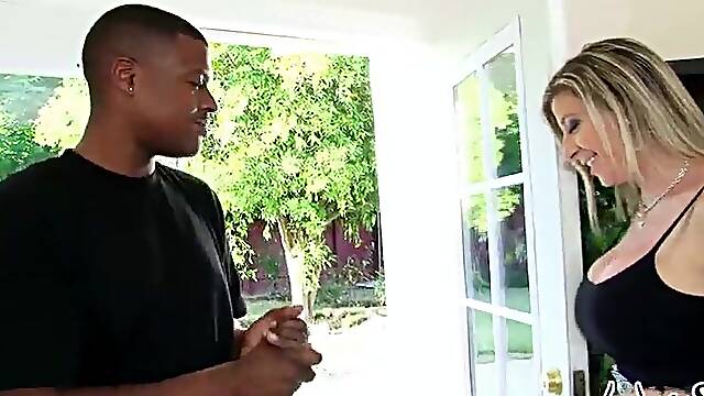 BBC Hooks Screws Sara Jay Flawless Breasts & Aged Vagina Cavity!