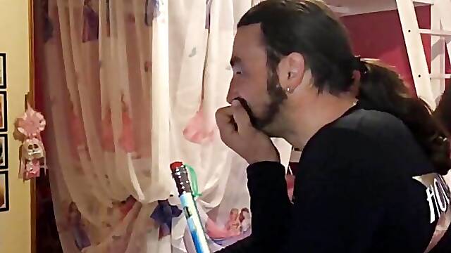 Wife warms up husbands cock with a blowjob and then takes it in the ass