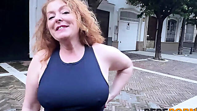 Spanish MILF Tita FUCKS in the shower after doing sport