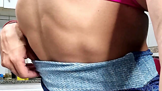 Id love to see you beg to get squeezed by these milf muscles