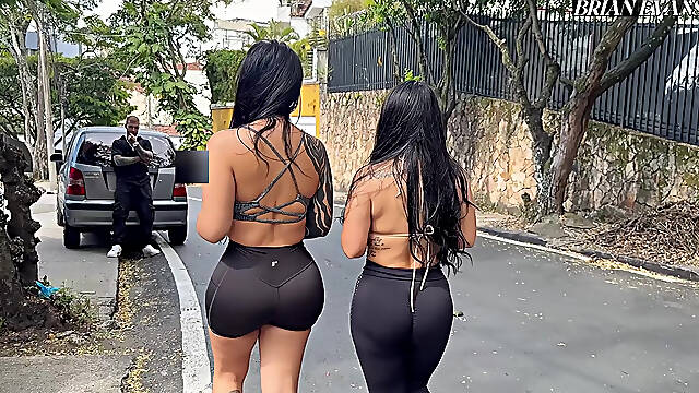 Threesome with two busty Colombian women I meet on the street - Alejandra Palacios &amp; Sthefycupcake