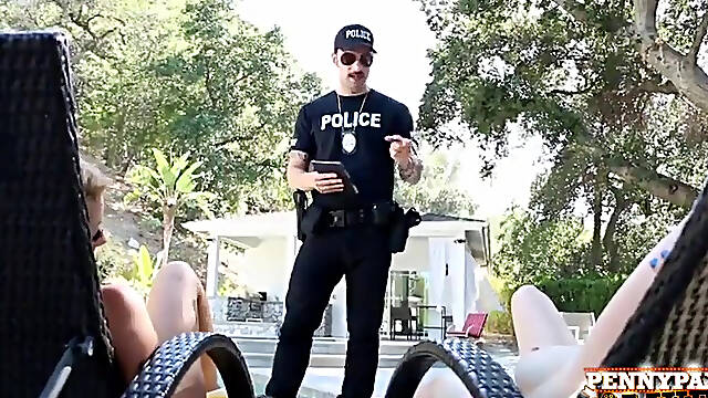Brooklyn Chase &amp; Penny Pax Worship Bog Cock Hot Policeman