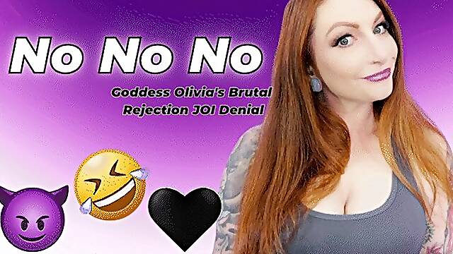 Goddess Olivias No No No - Brutal Rejection JOI (4K)