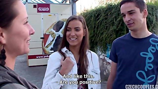 Handy Slovakian blonde