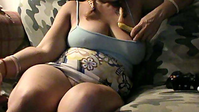 Chubby in short skirt