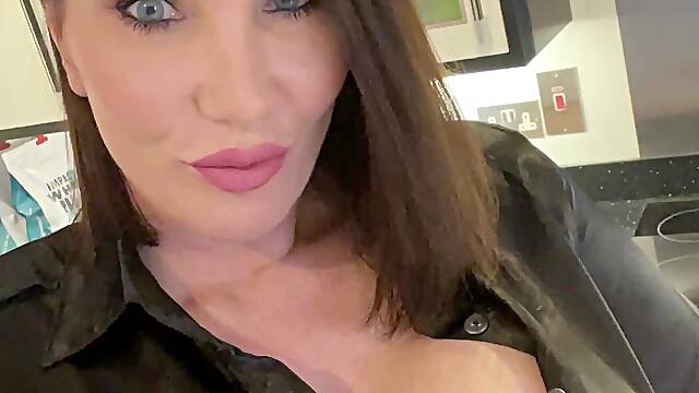 Big Boobs Big Bra Satin Blouse Too Tight